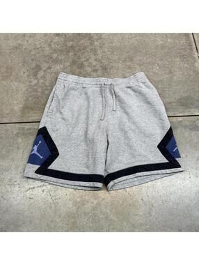 vintage air jordan brand grey and navy sweat shorts size large